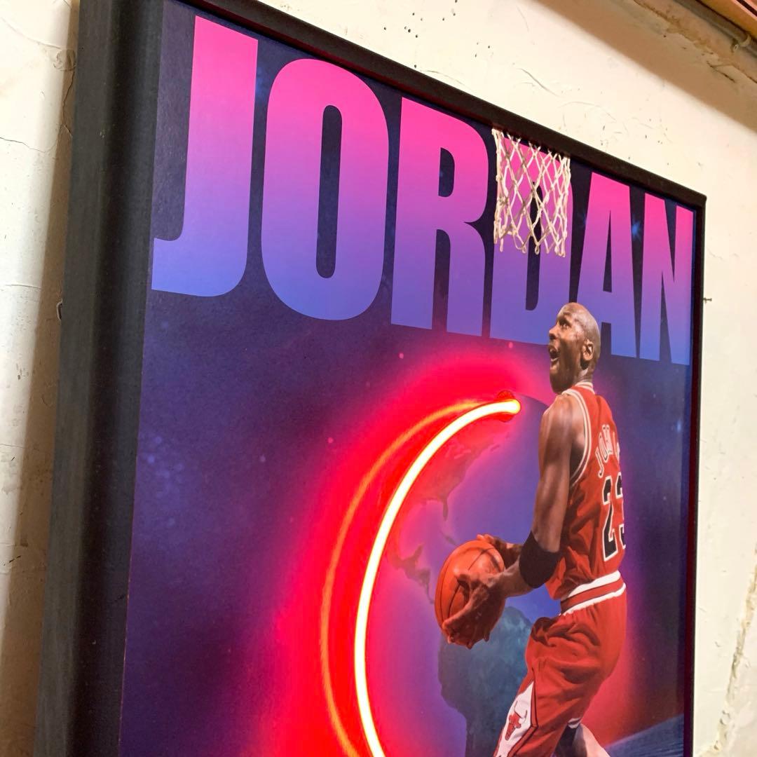 m*3様 NEONETICS ネオン管アートパネル　マイケルジョーダン