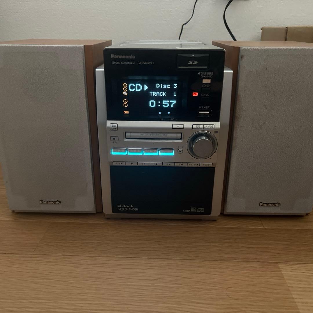 【中古】Panasonic SA-PM730SD 5CD システムコンポ