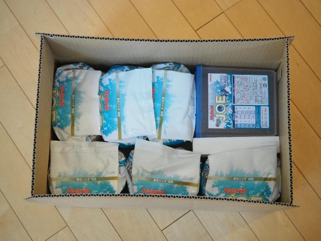 善玉バイオ洗剤「“ハイブリッド浄”」６袋セット ＜詰替用容器＆計量スプーン付＞