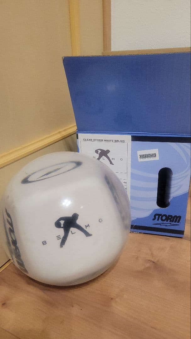 クリア　STORM ホワイト　ベルモ　 2穴 USBC認定　15ポンド