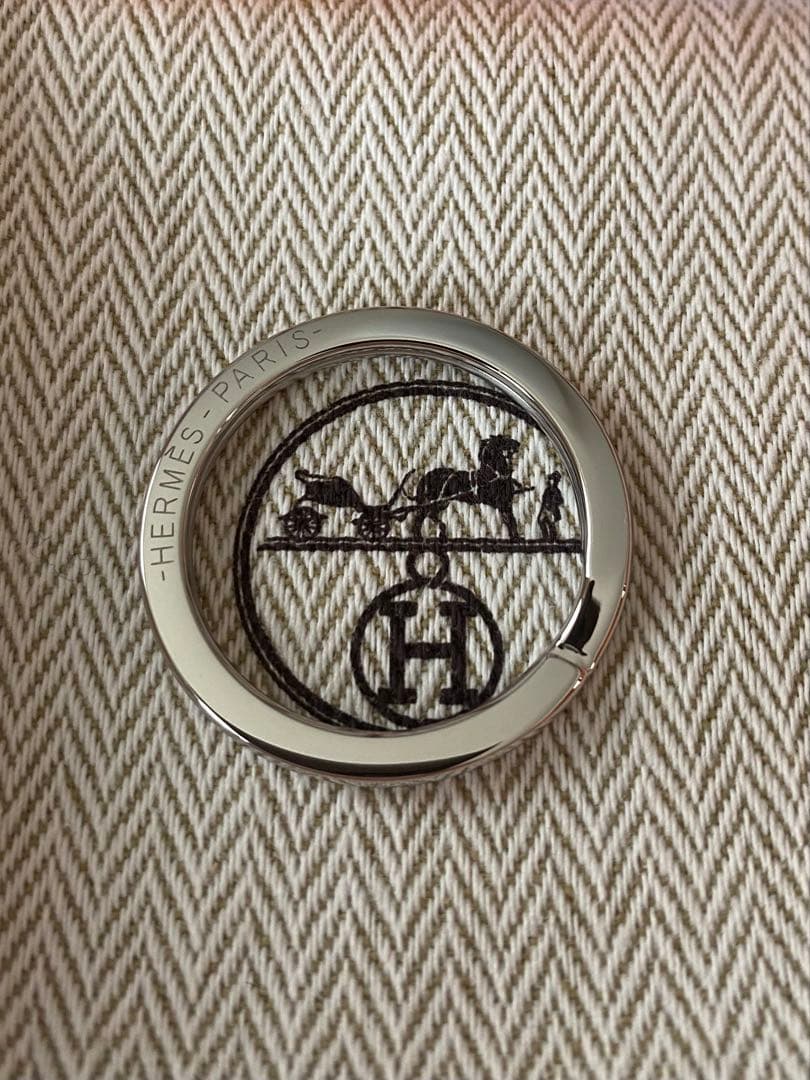 エルメス　キーホルダー　Hトゥスピード　キーリング　　シルバー　ステンレス　新品