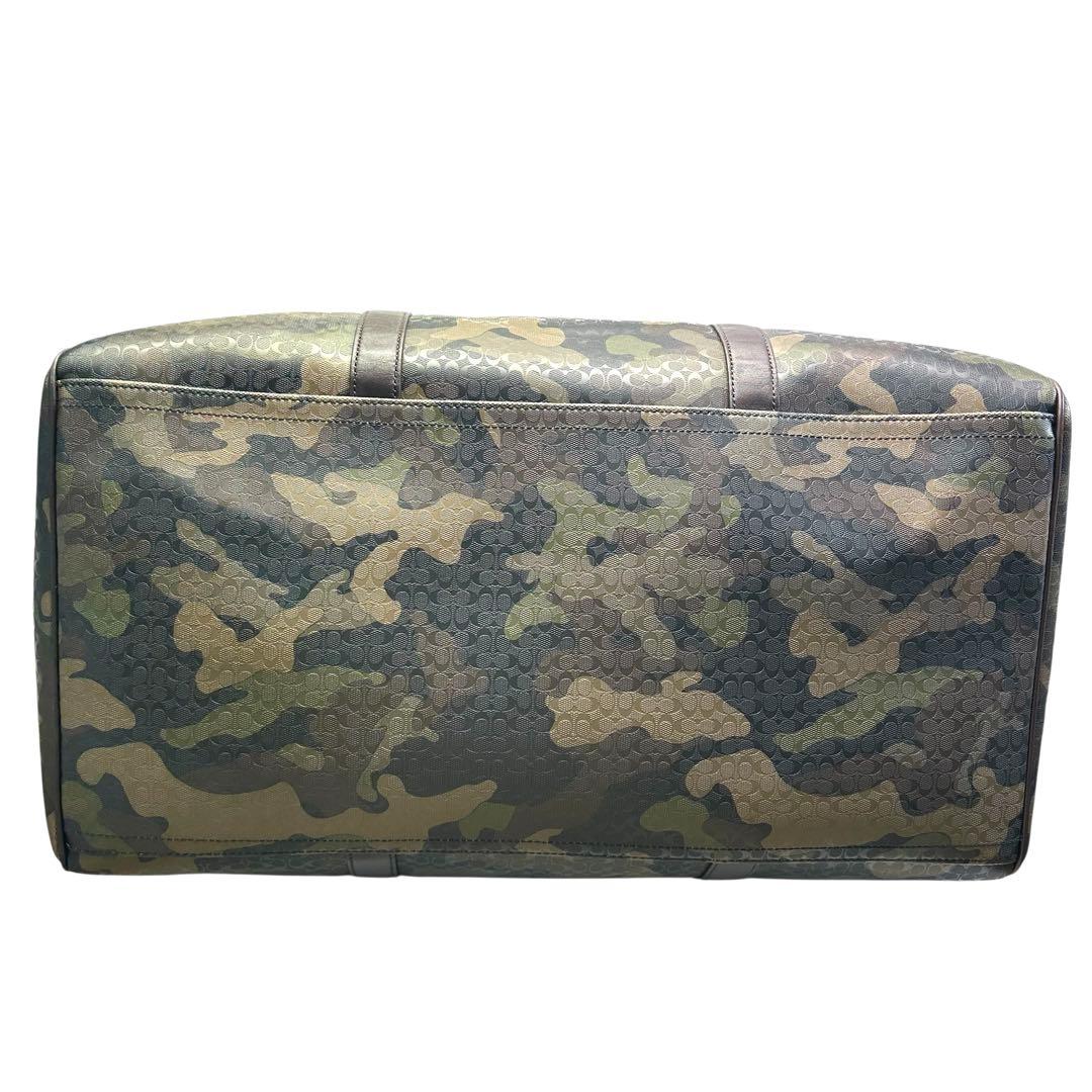 極美品 COACH コーチ　ボストンバッグ　2way　シグネチャー　迷彩柄 旅行