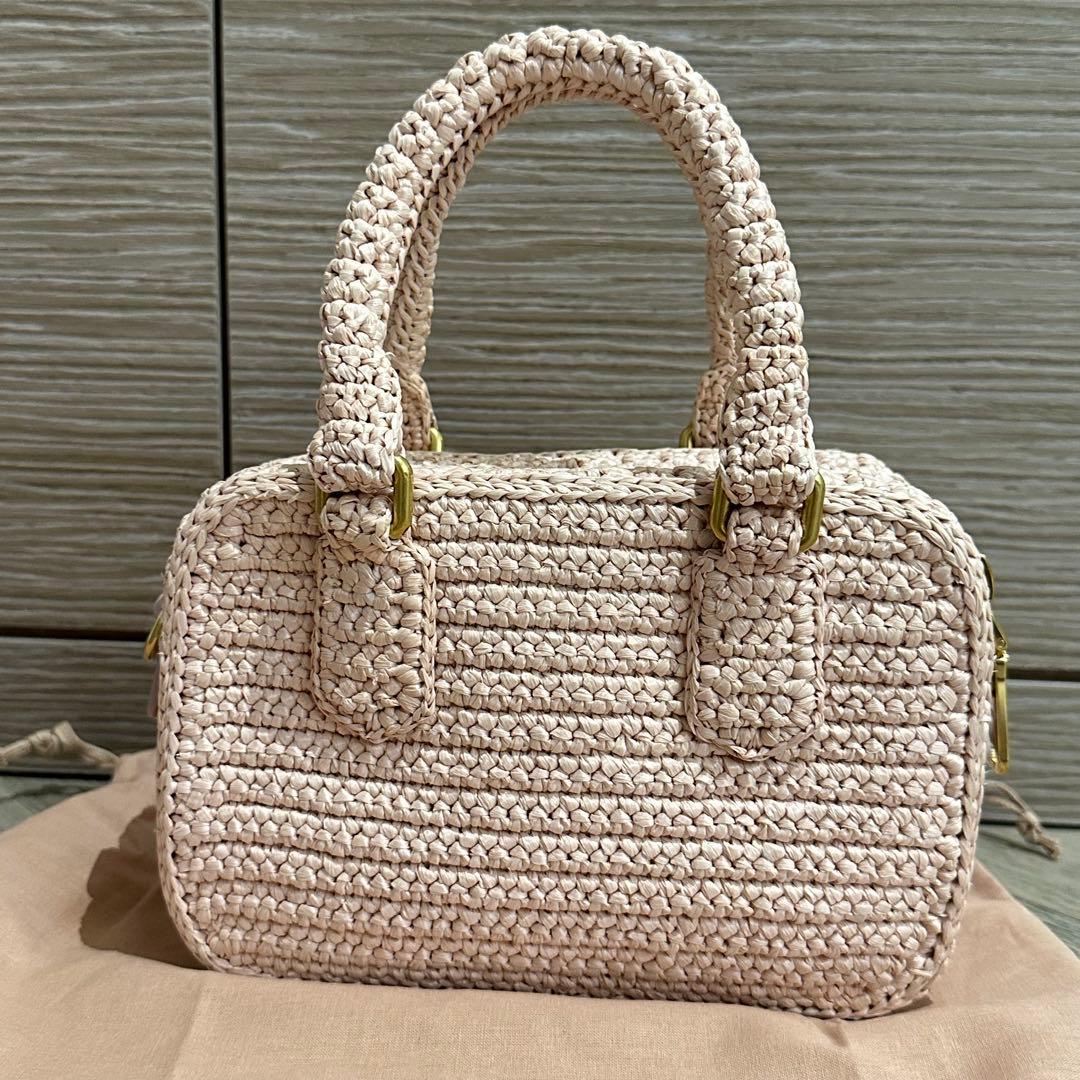 【新品】 miumiu アルカディ クロシェ バッグ