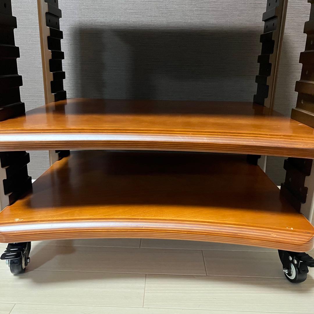 高級国産　山本音響工芸 桜合板×アサダ桜無垢材 オーディオラック