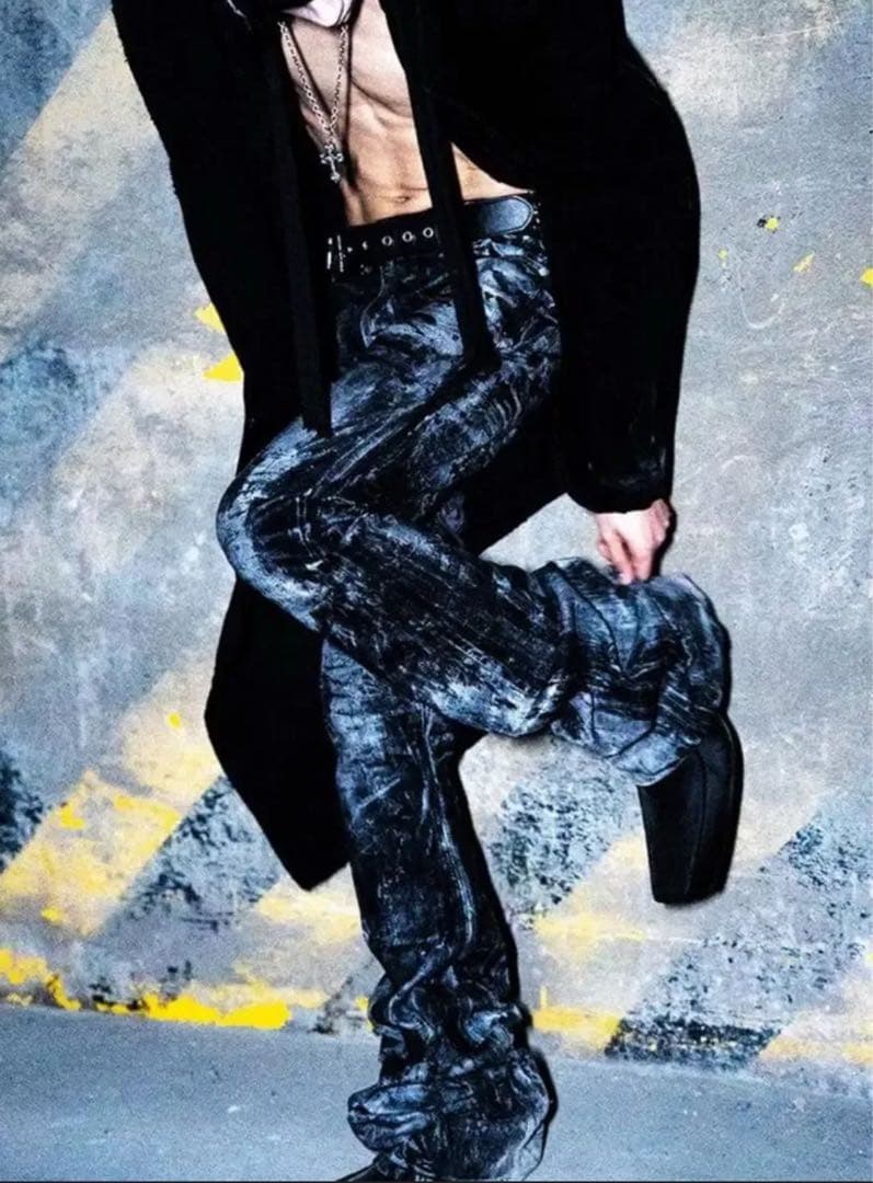 パンツ EMOSTANCECLUB Baggy Flare Jeans