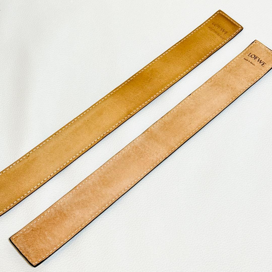 LOEWE レザー バングル ブラック