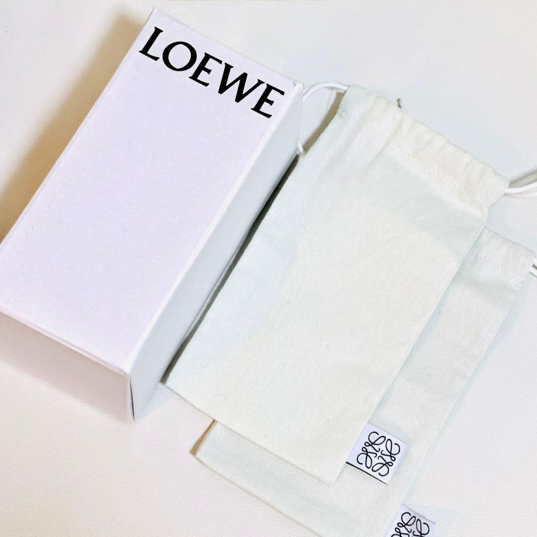 LOEWE レザー バングル ブラック
