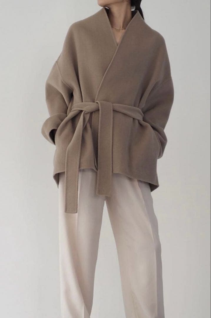 【美品】Na.e アリュールコート（グレージュ）