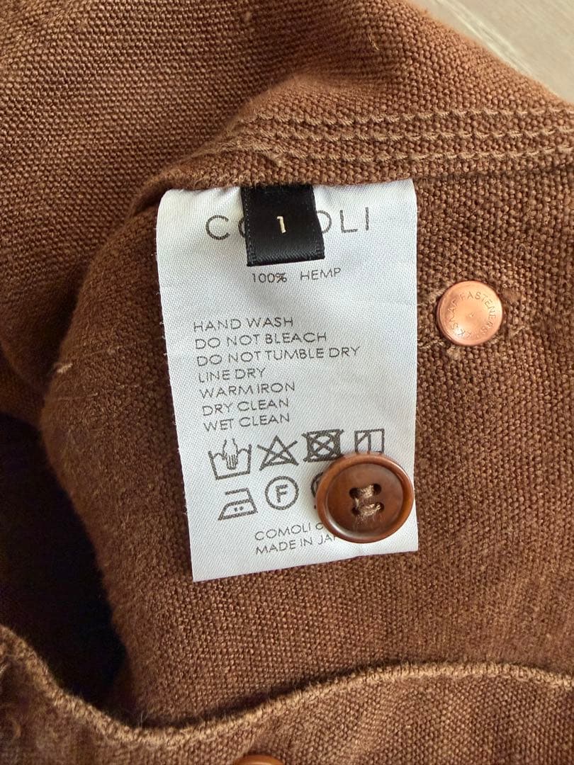 COMOLI コモリ ヘンプ ダック ペインターパンツ