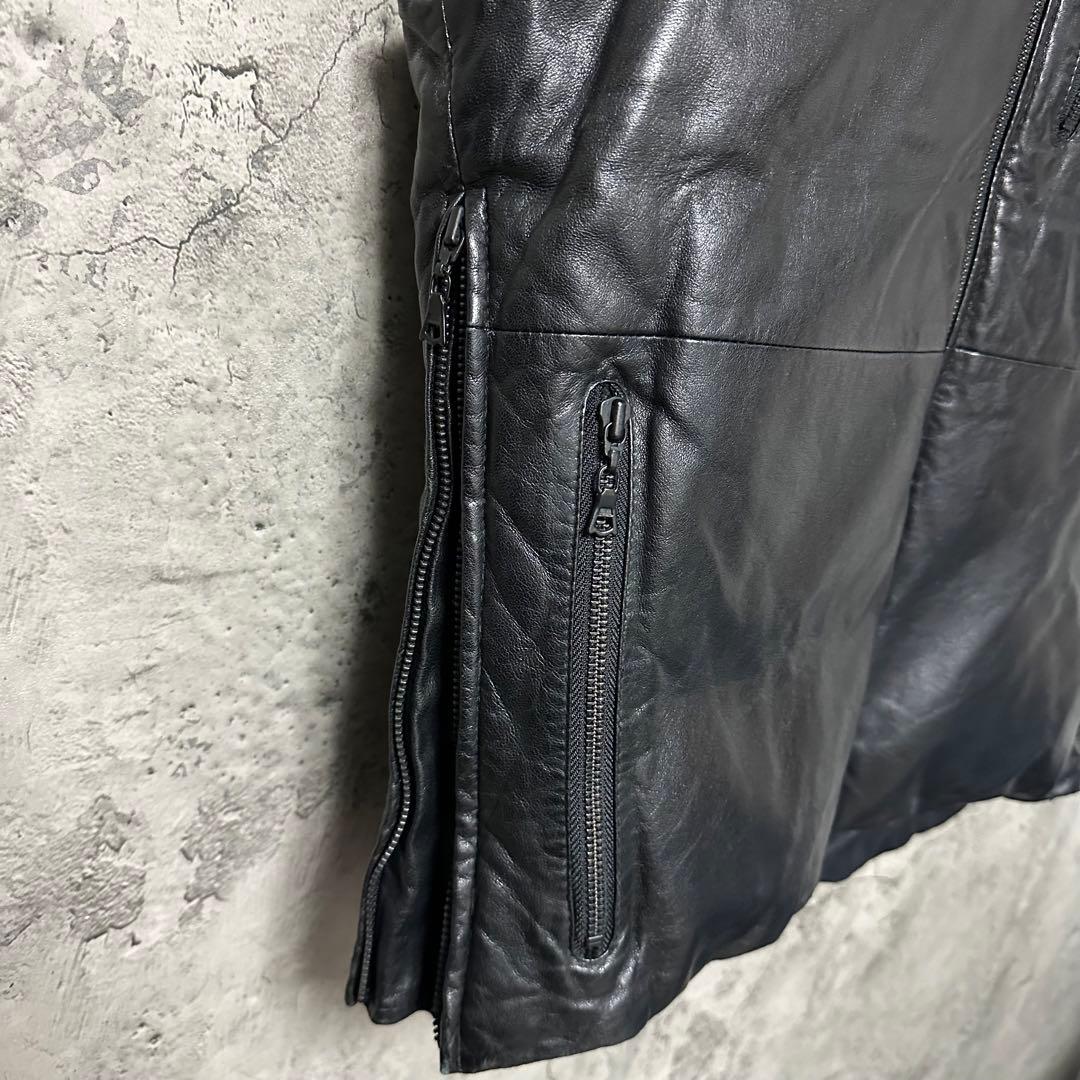 【超希少◎】theory　レザーダウンベスト　シープスキン　高級　完売モデル◎