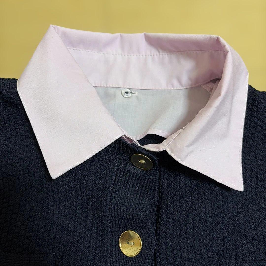 美品　JUSGLITTY 衿付きカノコカーデ