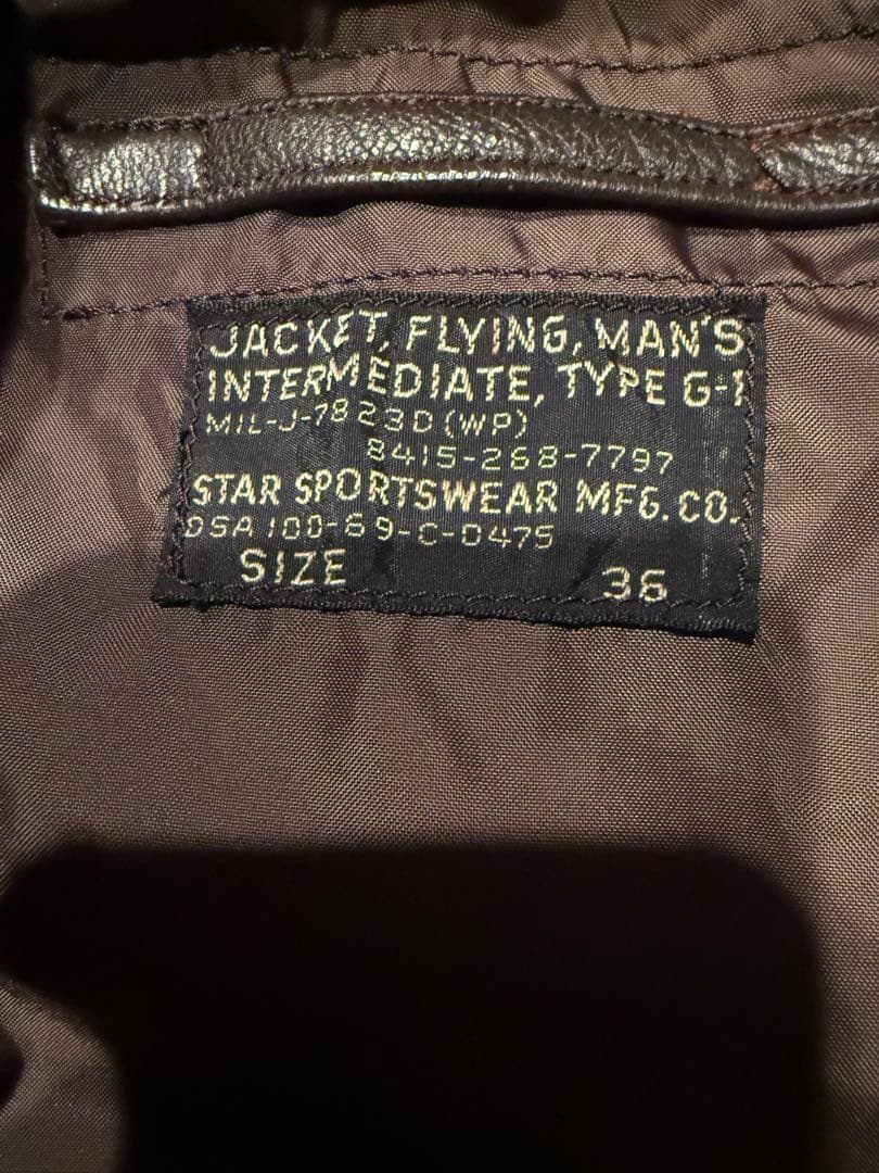 L*n様 G-1 ヴィンテージ　7823D フライト　ジャケット　レザー　USN