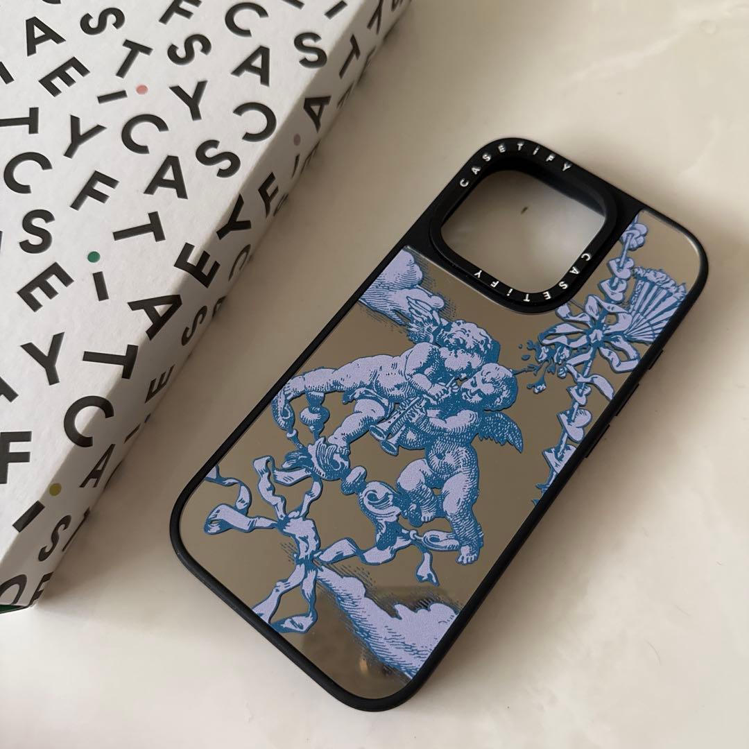 Casetify iPhone用ケース 天使と悪魔デザイン
