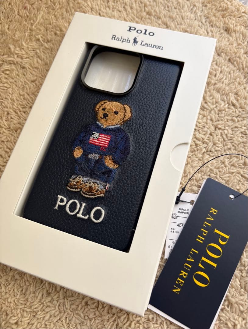 POLO RALPH LAURENベア 本革　iPhone16Pro ケース