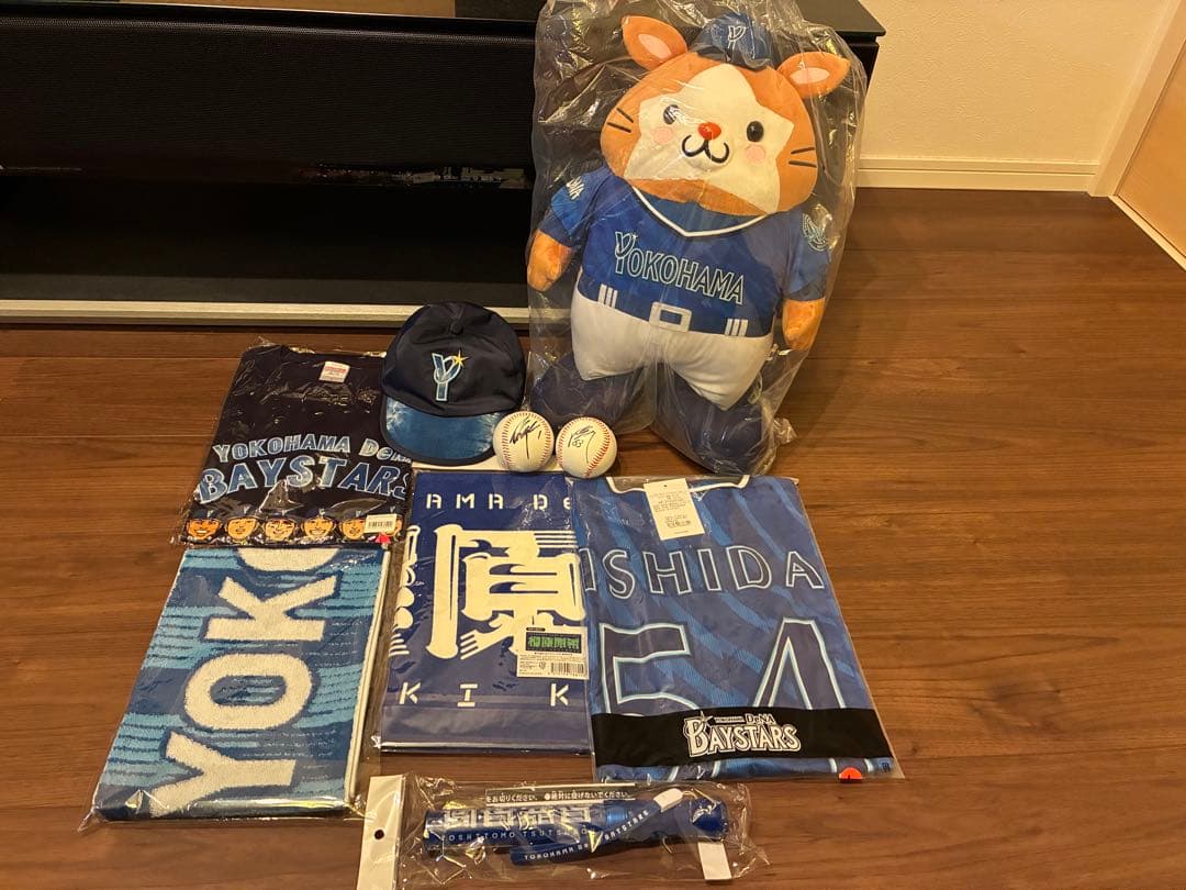 横浜ベイスターズ 応援グッズセット　桑原、中川颯サインボール