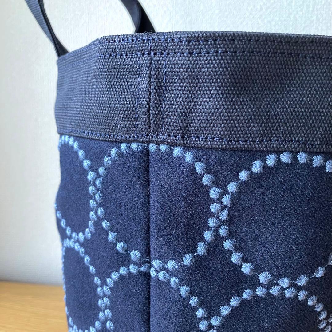 トートバッグ　dopタンバリン インディゴ