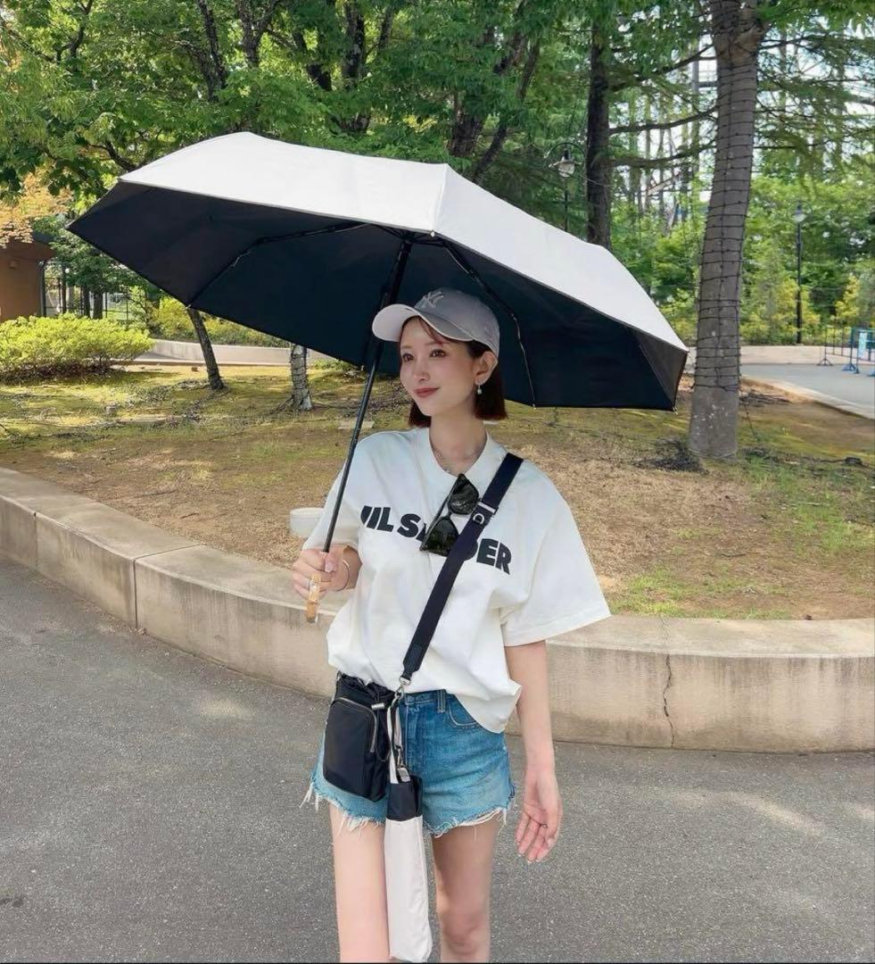 完全遮光 日傘 しいちゃん 成瀬愛里　新品　ベージュ