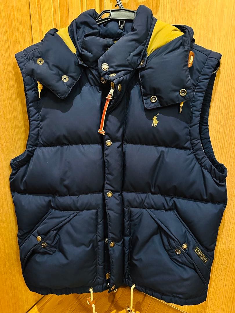 【美品】ポロラルフローレン 2wayダウンベスト ネイビー M　POLO