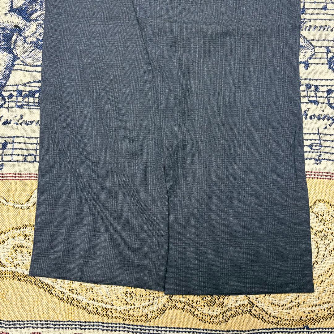 40s 50s 極太 ウール チェック スラックス ベルト付き ギャバジン