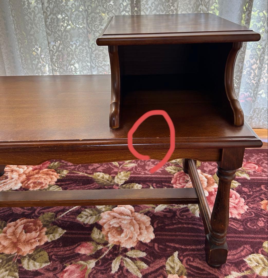 karimoku カリモク　テレフォンベンチ　レトロ