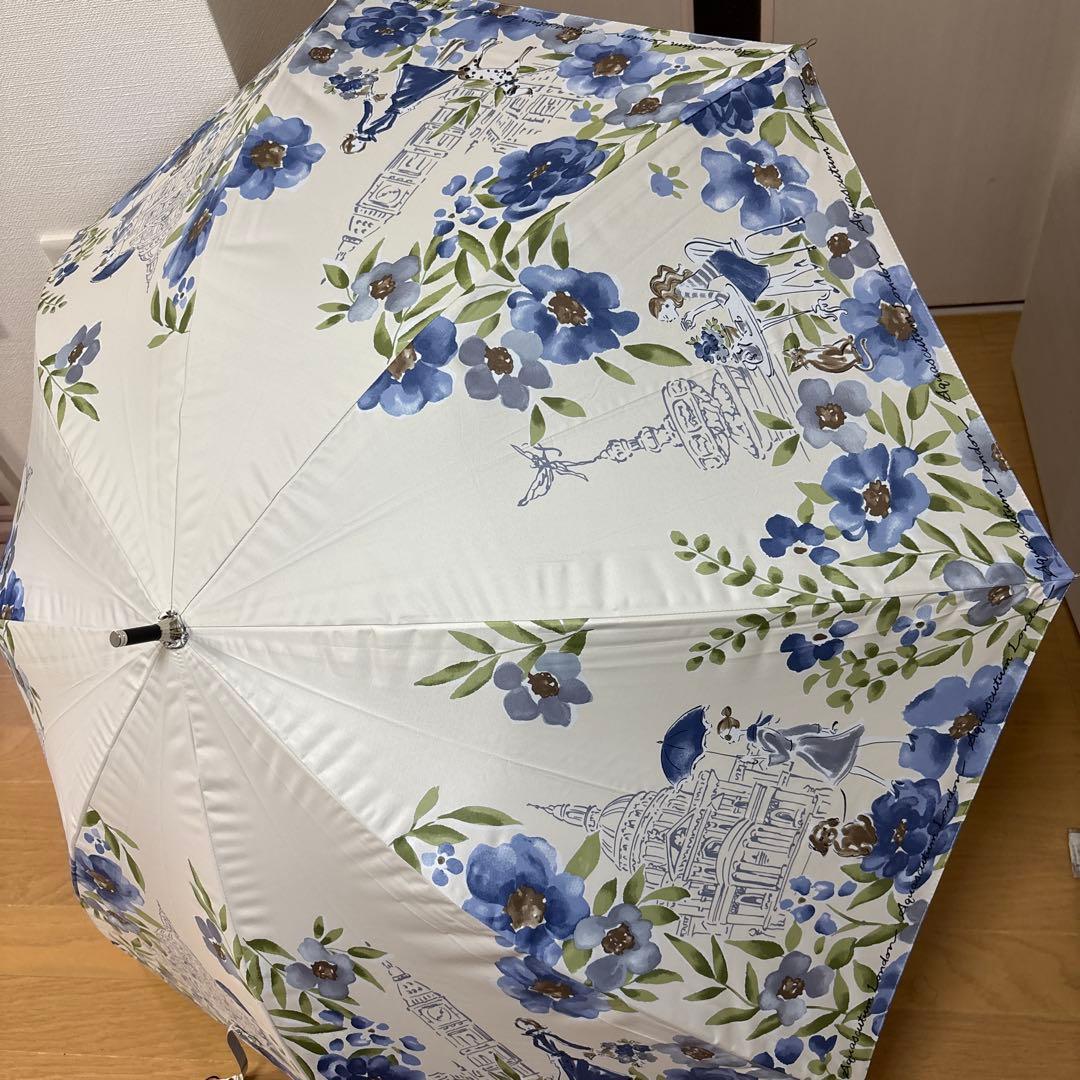 【新品未使用】Aquascutum アクアスキュータム 晴雨兼用 長傘 イラスト