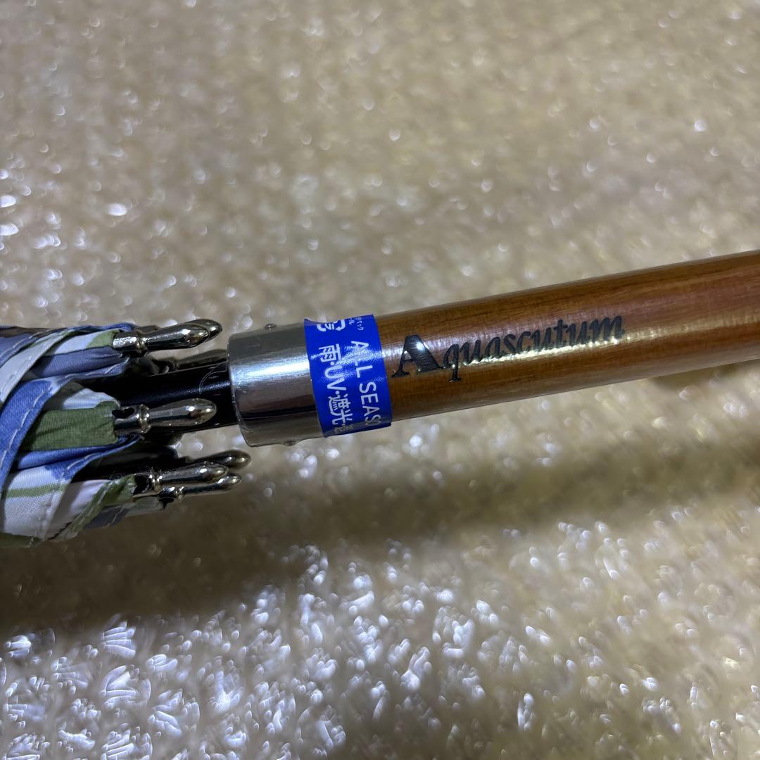 【新品未使用】Aquascutum アクアスキュータム 晴雨兼用 長傘 イラスト