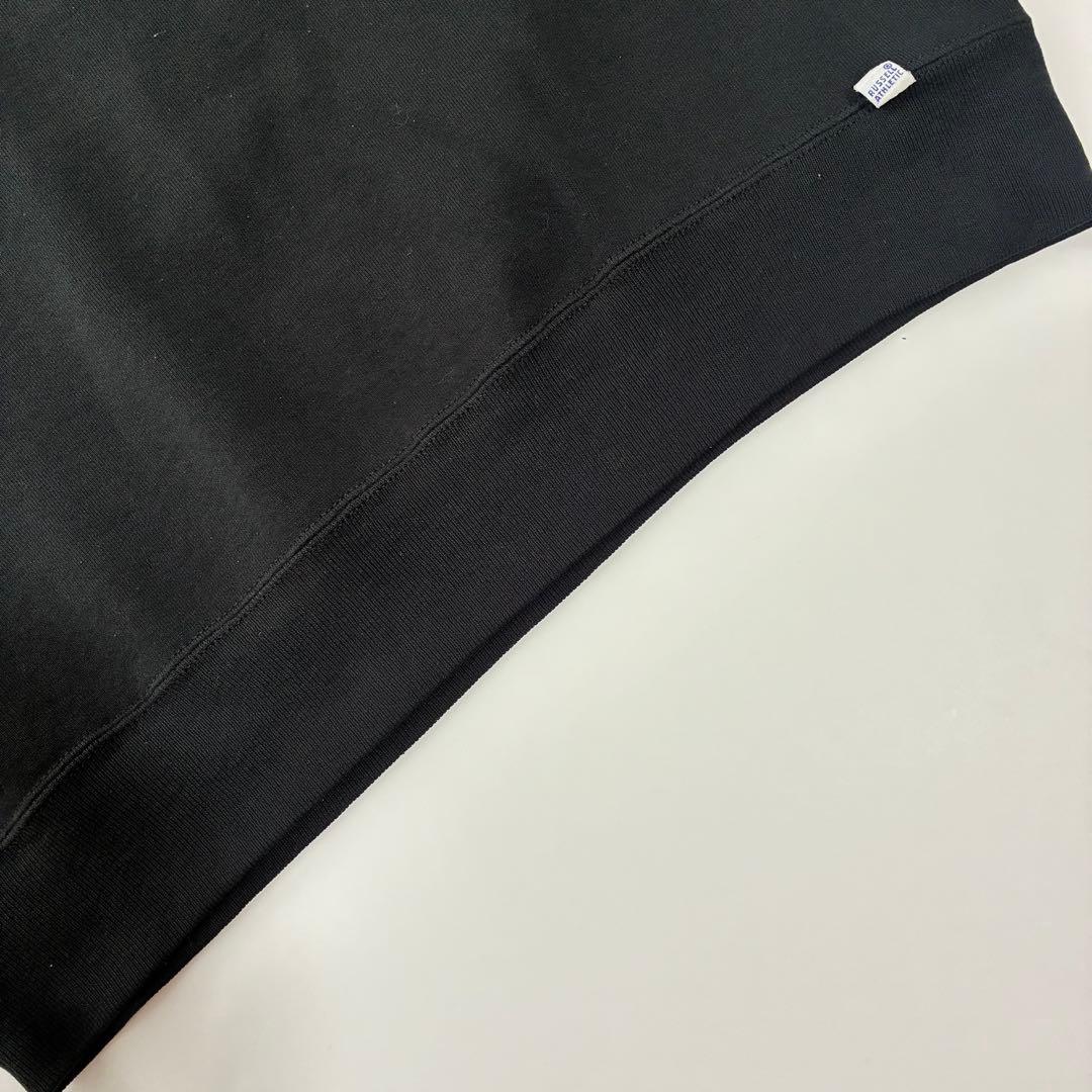 美品 90s USA製 XL ラッセル アスレティックブラック スウェット