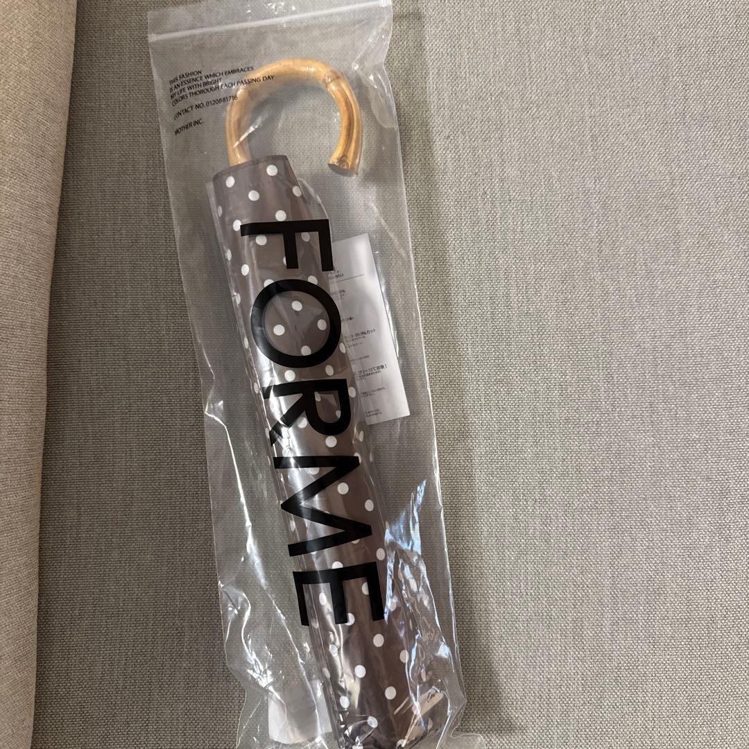 新品　FORME ドット柄 折りたたみ傘