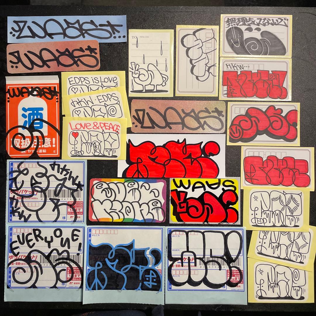 Graffiti グラフィティ ストリート 手描き ペイント ステッカー 大量