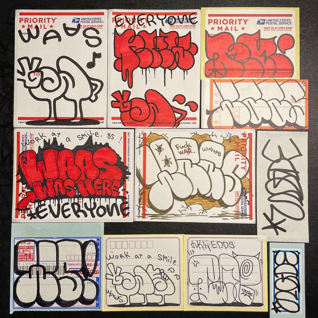 Graffiti グラフィティ ストリート 手描き ペイント ステッカー 大量