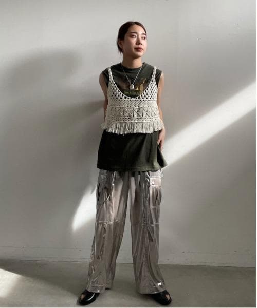 新品　Ameri MEDI 2WAY SUSPENDER WIDE PANTS