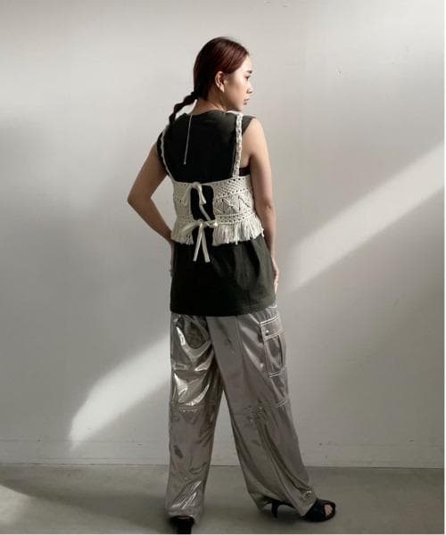 新品　Ameri MEDI 2WAY SUSPENDER WIDE PANTS