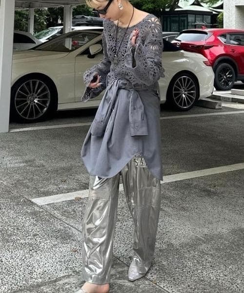 新品　Ameri MEDI 2WAY SUSPENDER WIDE PANTS