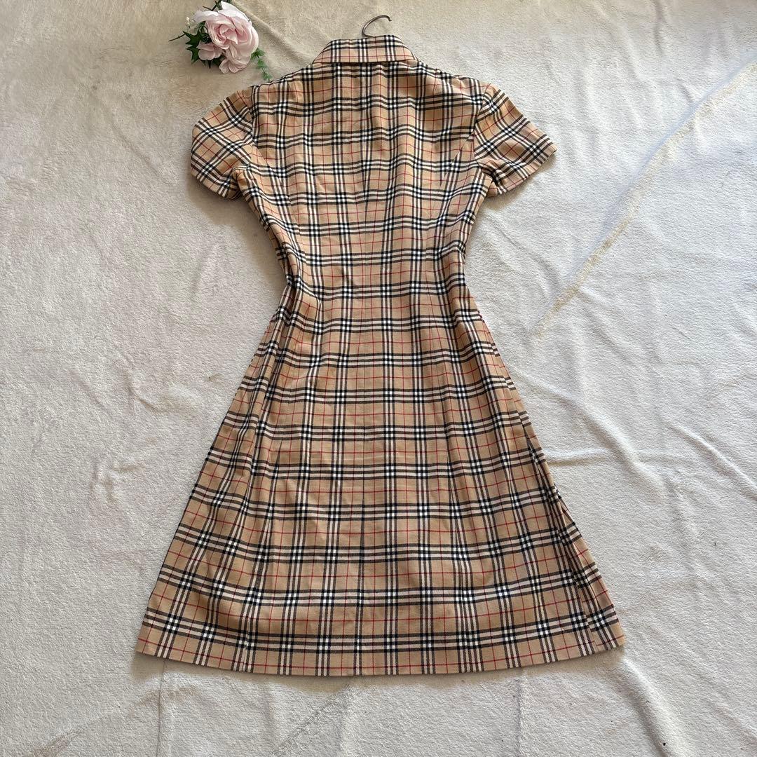 レア✨美品✨バーバリーブルーレーベル ワンピース ノバチェック シャツワンピ