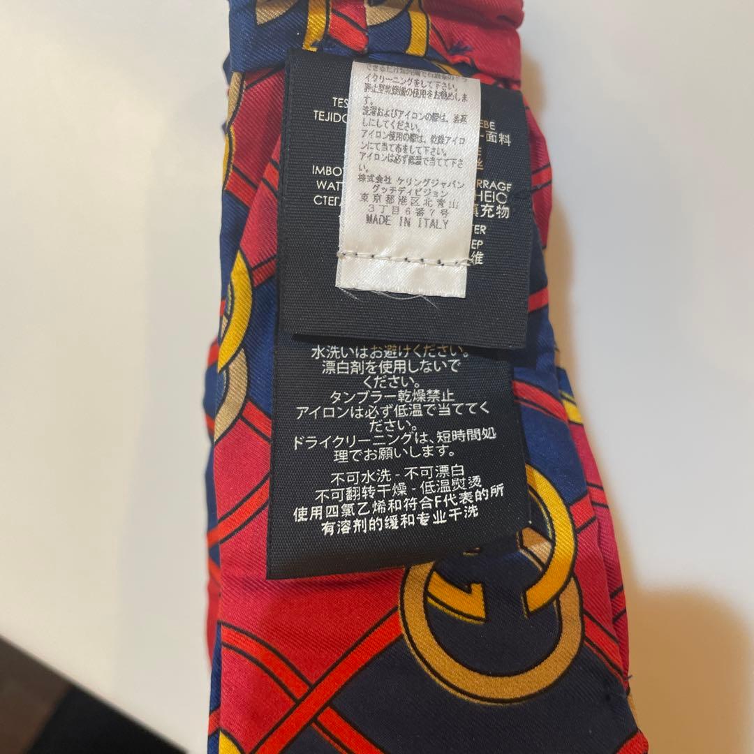 【GUCCI 】シルク ヘアバンド ロゴパターン！