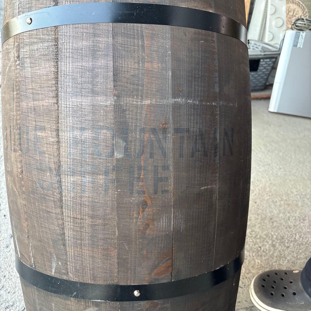 コーヒー樽　木樽　　蓋なし