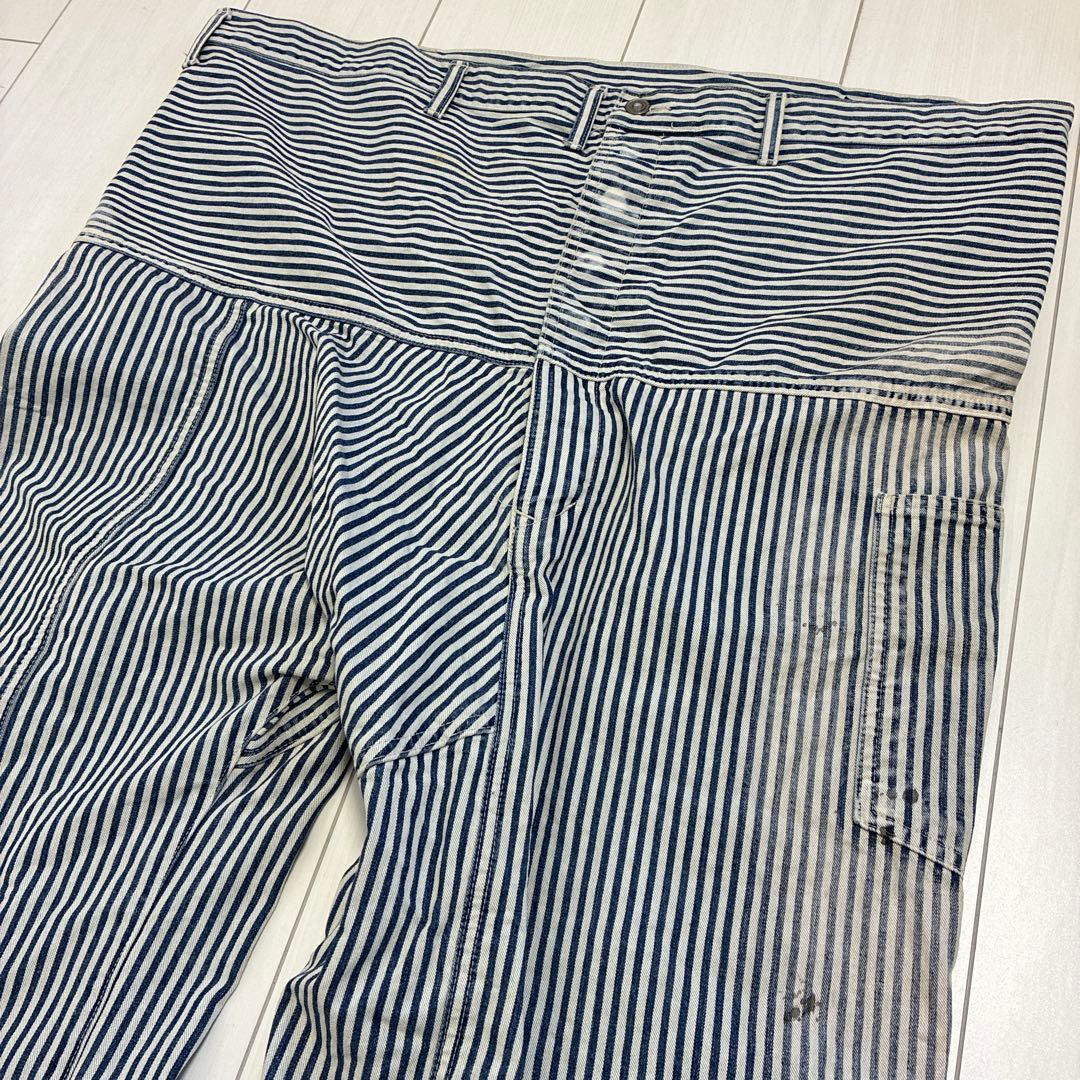 ブランド古着！日本製 JOHN BULL ヒッコリーストライプ 変型ワークパンツ