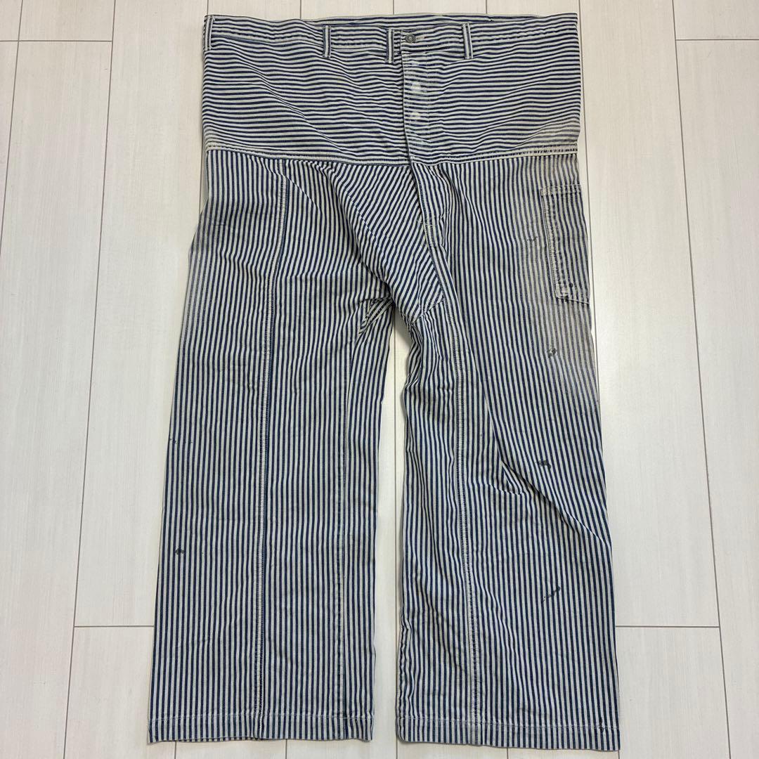 ブランド古着！日本製 JOHN BULL ヒッコリーストライプ 変型ワークパンツ