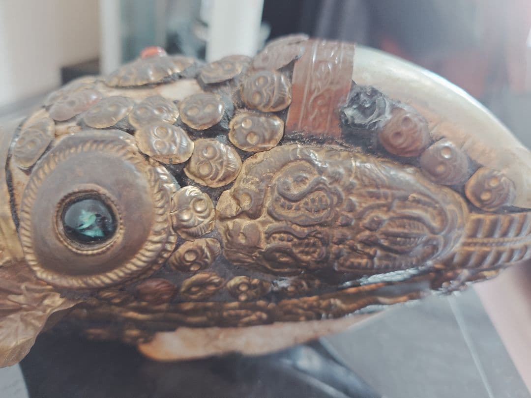 チベット密教法具　チベタンスカル　チベタンゴート　山羊の頭蓋骨(カパラ)