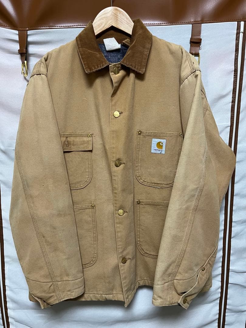 80sカーハートCarhartt フェードカバーオールブランケット　サイズ不明