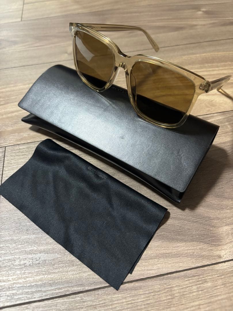 SAINT LAURENT サンローラン　クリアフレーム スクエアサングラス