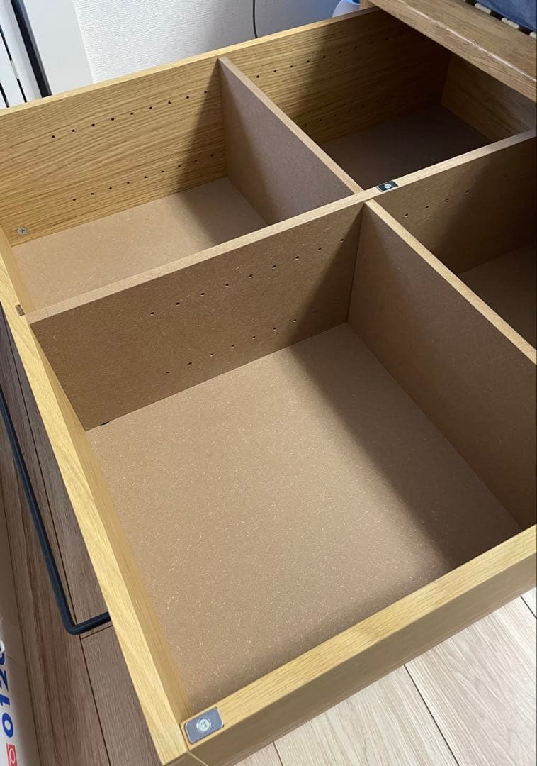 【無印良品】ベッド下収納　大・オーク材・高さ２５ｃｍタイプ①