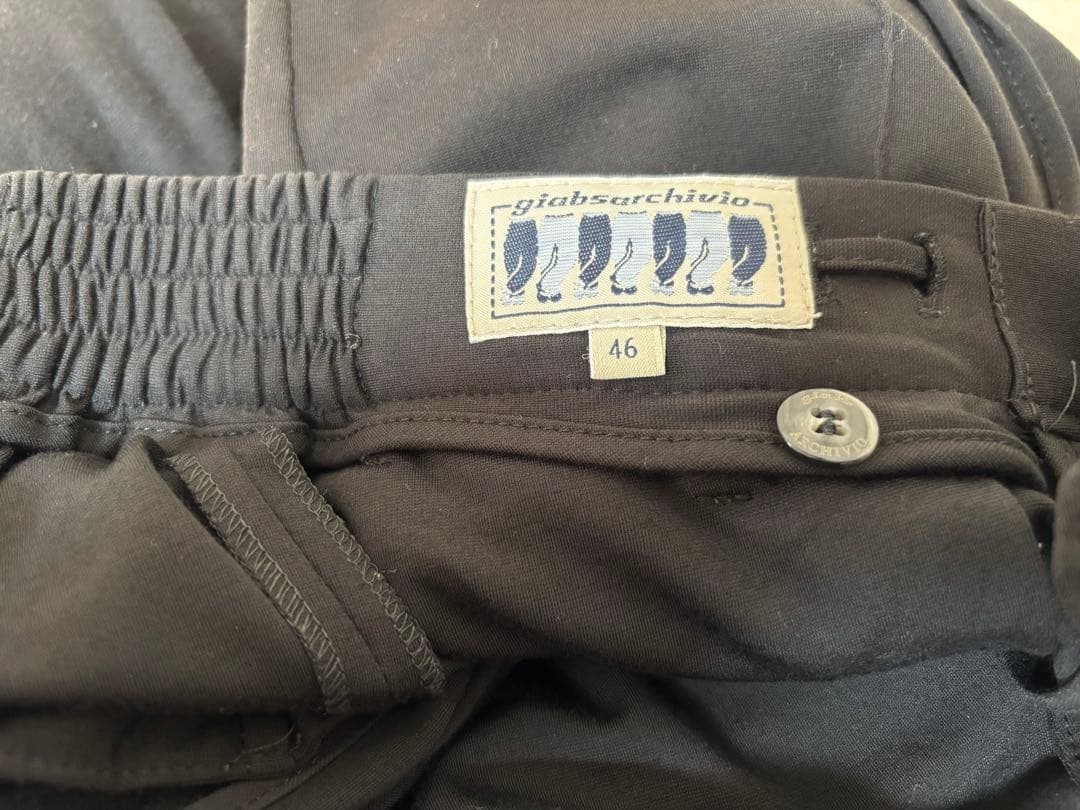 ジャブスアルキヴィオ masaccino ブラック スラックス 46 ストレッチ