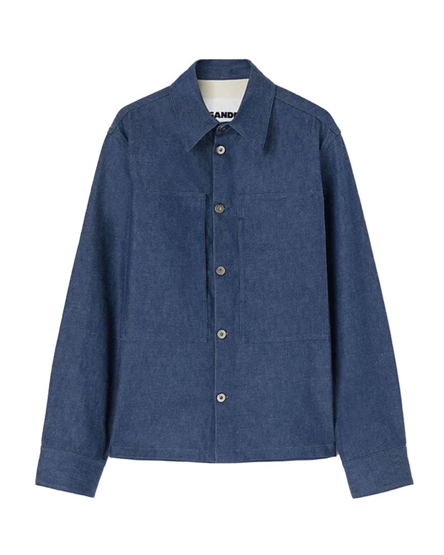 JIL SANDER デニムジャケット エルボーレザーパッチ 44