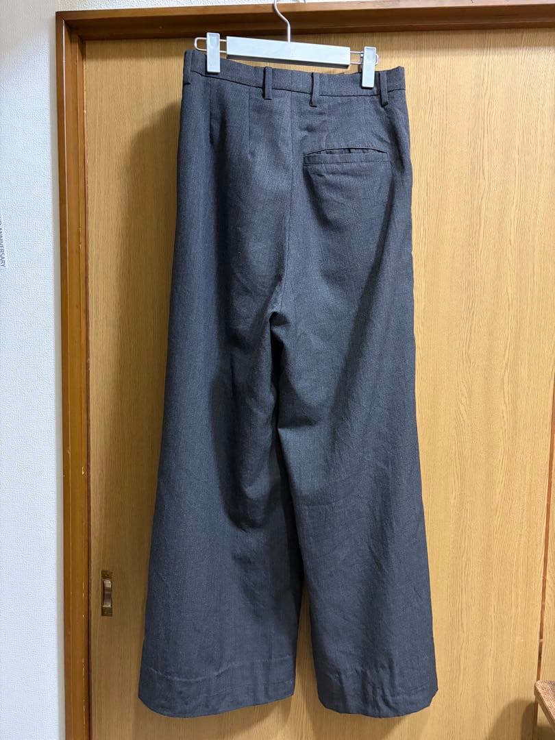 MASU ワイドスラックス　24aw グレー