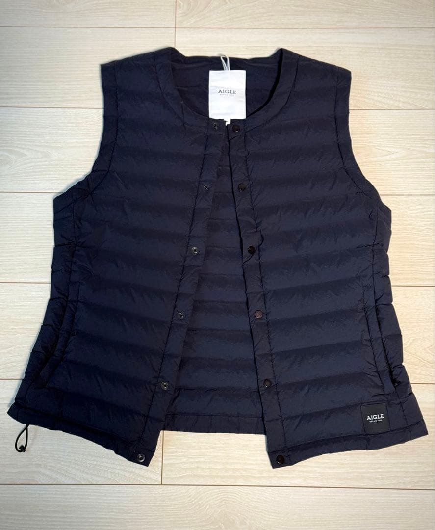 【定価25300円】エーグル AIGLE ガヴァリー ダウンベスト M ブラック