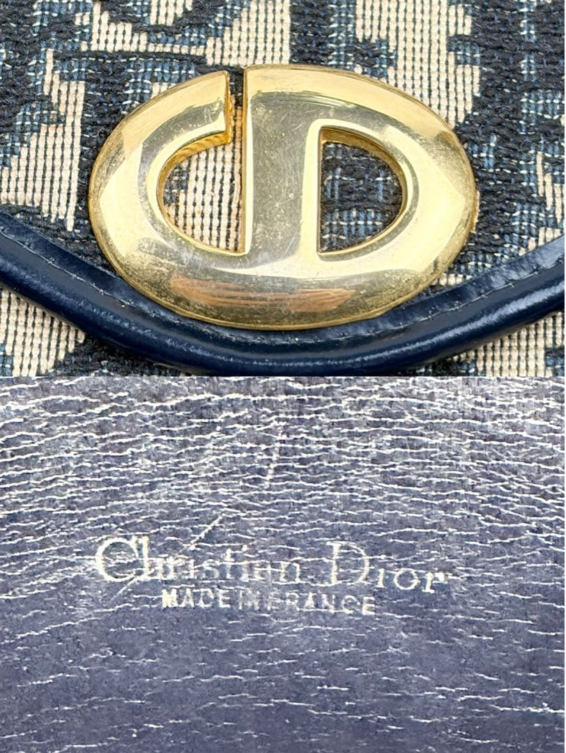 【美品】クリスチャンディオール トロッター ロゴ金具 クラッチバッグ
