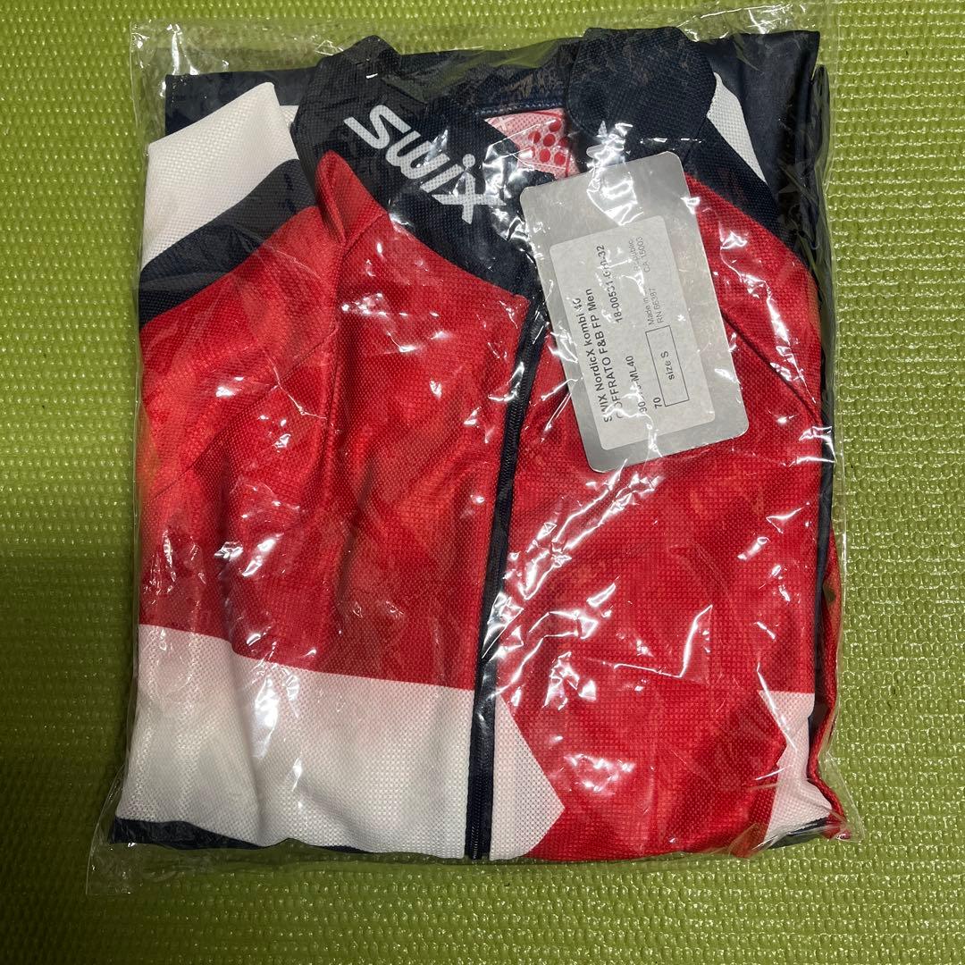 クロスカントリースキー用Swix ワンピース 赤/黒 男性用sサイズ