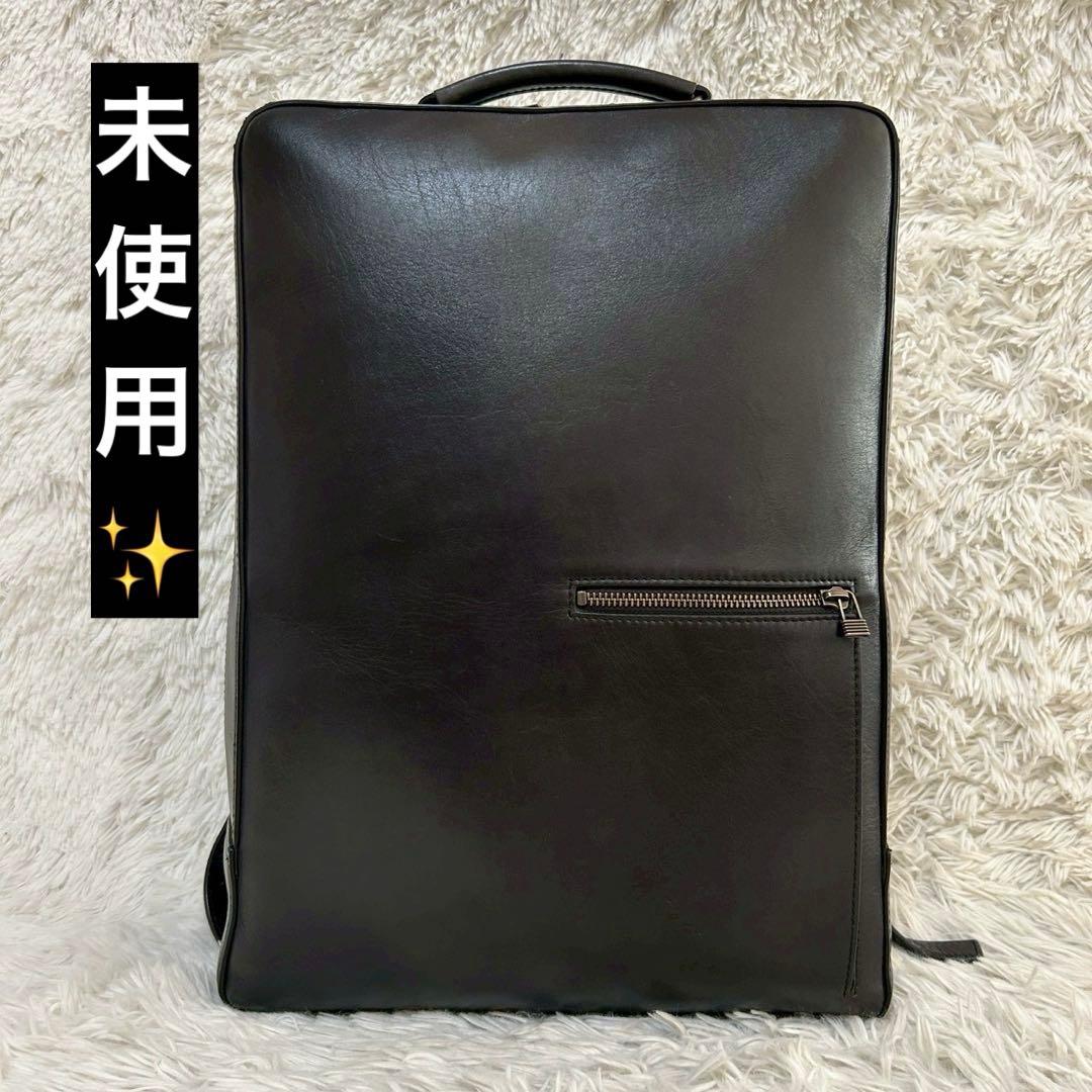 未使用級✨マザーハウス　アンティークスクエア　リュックサック　ブラック