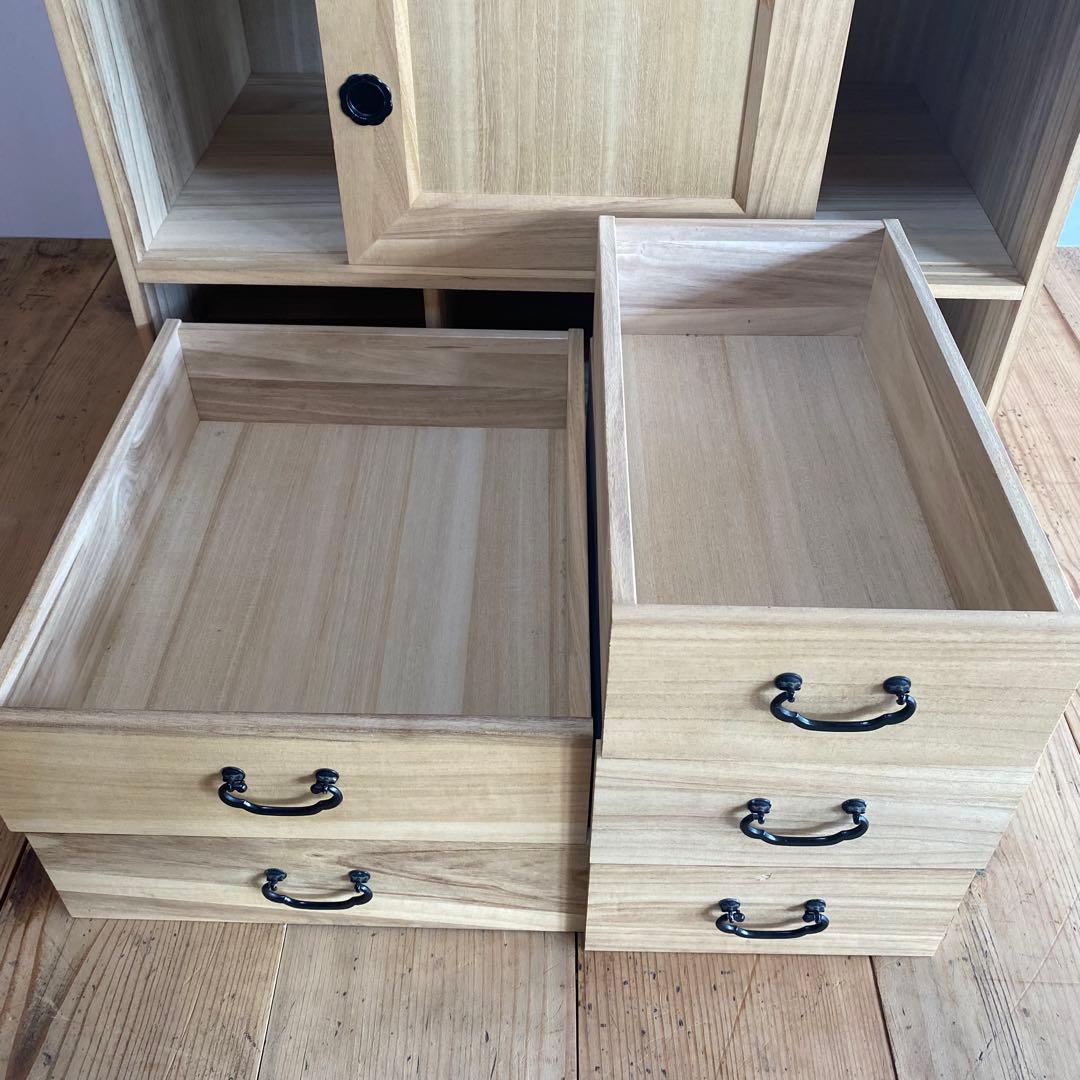 ヴィンテージ 重ね 桐箪笥 棚 チェスト 昭和レトロ z770